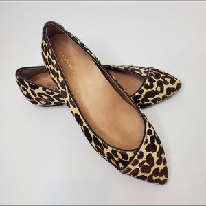 Vionic • Pony Hair Leopard Flats
